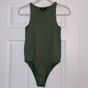 COPY - Olive scuba tank bodysuit XS